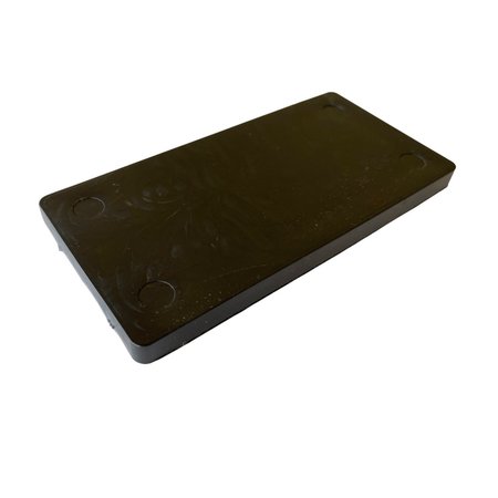 Glazelock 1/4", 2" x 4" Plastic Flat Plate Shims  Black 300pc/box (25 sheets of 12) FS01